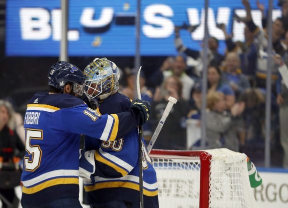 St. Louis Blues' Robby Fabbri Jordan Binnington