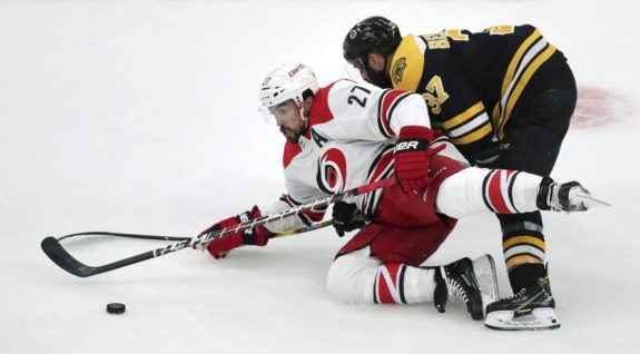 Justin Faulk, Patrice Bergeron