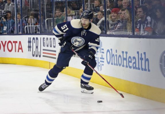 Fedor Tyutin was bought out by the Blue Jackets with two years left on his contract. (Aaron Doster-USA TODAY Sports)