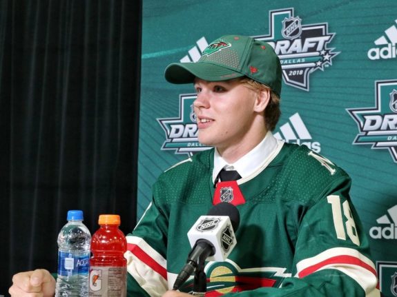 Filip Johansson Minnesota Wild Draft