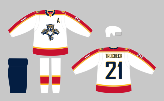 Florida Panthers White Away Jersey Concept