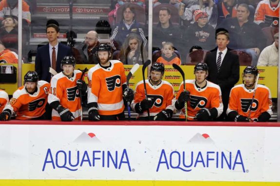 Philadelphia Flyers bench