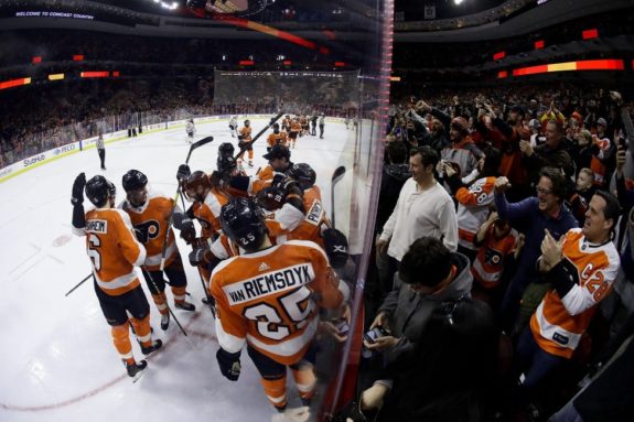 Philadelphia Flyers celebrate