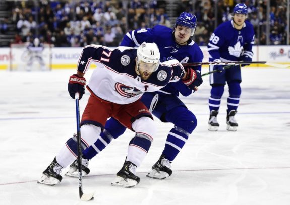 Columbus Blue Jackets Nick Foligno Toronto Maple Leafs Auston Matthews