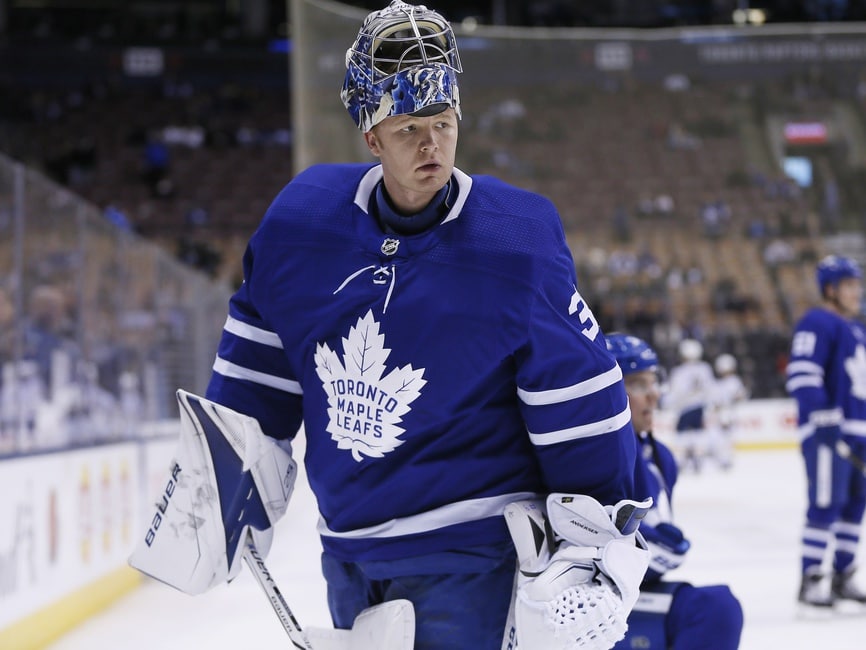 Toronto Maple Leafs Frederik Andersen takes 'good step' at practice Sunday  