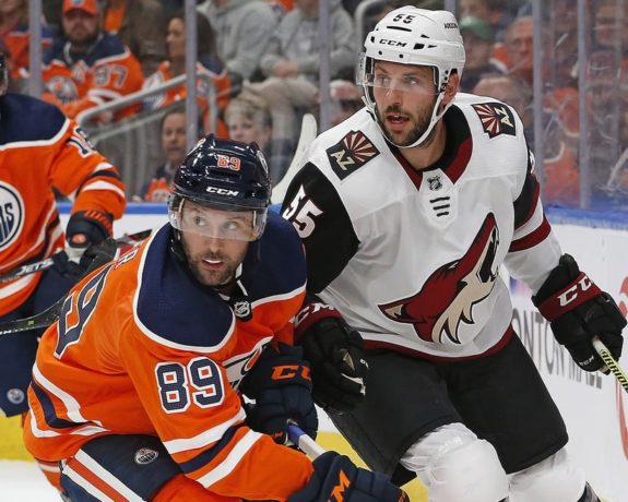 Edmonton Oilers Sam Gagner Arizona Coyotes Jason Demers