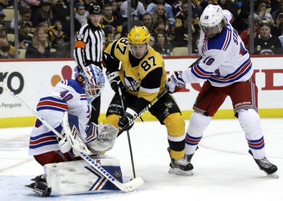 Sidney Crosby, Alexandar Georgiev, Marc Staal