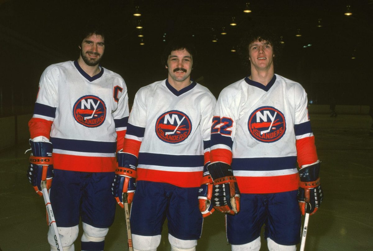 Clark Gillies Bryan Trottier Mike Bossy New York Islanders