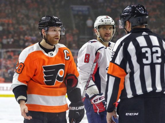 Giroux Flyers Ovechkin Capitals