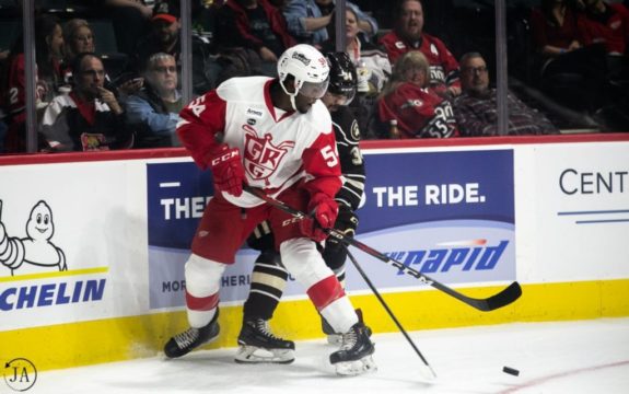 Givani Smith of the Detroit Red Wings.