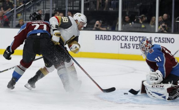 Vegas Golden Knights Rival William Carrier Colorado Avalanche Philipp Grubauer