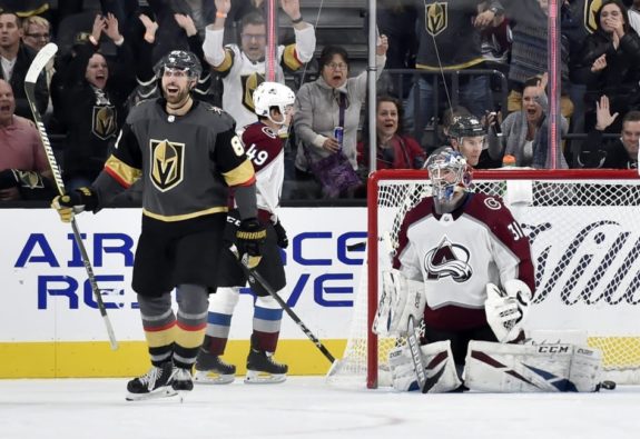 Vegas Golden Knights Alex Tuch Colorado Avalanche Philipp Grubauer