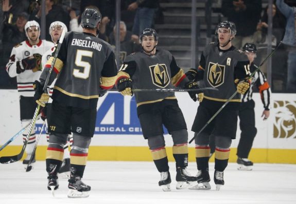 Vegas Golden Knights Reilly Smith Jonathan Marchessault Deryk Engelland