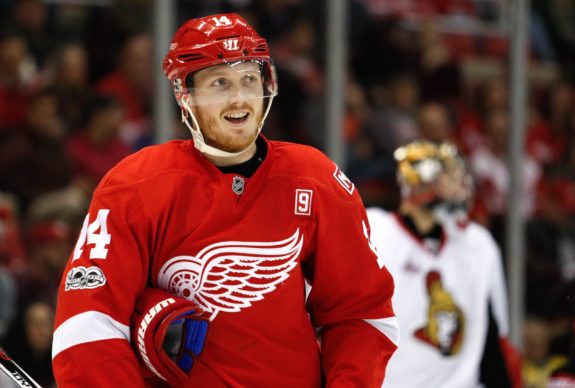 Gustav Nyquist of the Detroit Red Wings.