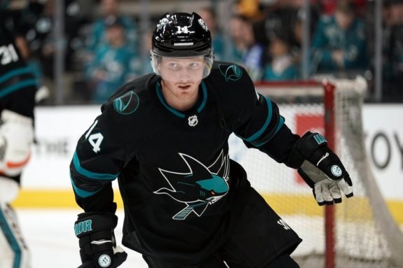 Sharks center Gustav Nyquist