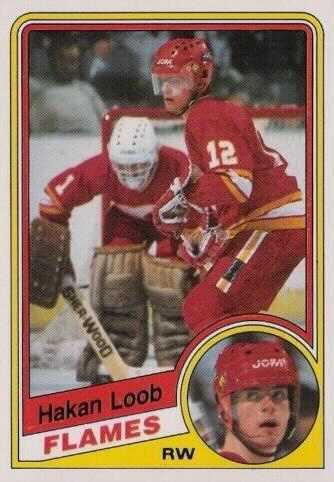 Hakan Loob Calgary Flames hockey card