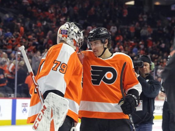 Carter Hart Nicolas Aube-Kubel Philadelphia Flyers