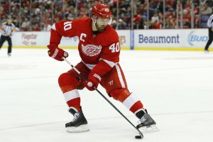 Captain Henrik Zetterberg of the Detroit Red Wings.