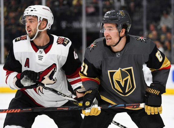 Arizona Coyotes Niklas Hjalmarsson Vegas Golden Knights Mark Stone