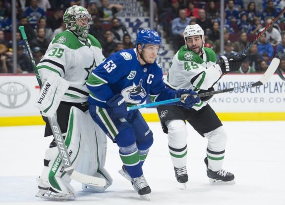 Dallas Stars Roman Polak Vancouver Canucks Bo Horvat Anton Khudobin