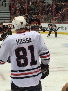 Seeing Hossa return to Ottawa was a great experience