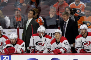 Hurricanes Bench (Amy Irvin / The Hockey Writers)