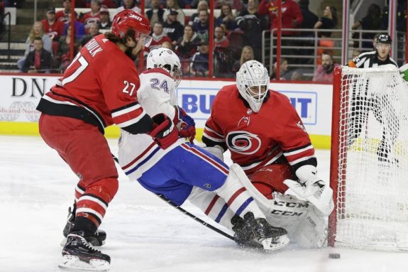 Justin Faulk, Curtis McElhinney, Phillip Danault