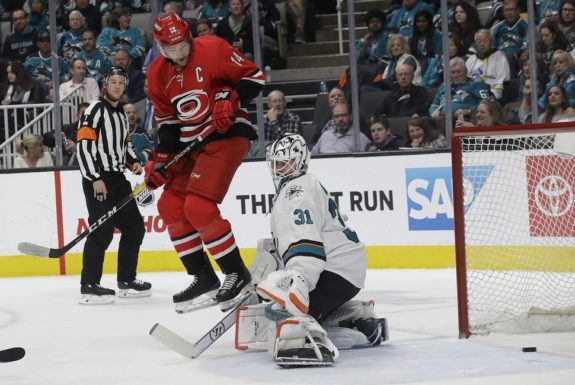 Carolina Hurricanes Justin Williams San Jose Sharks Martin Jones