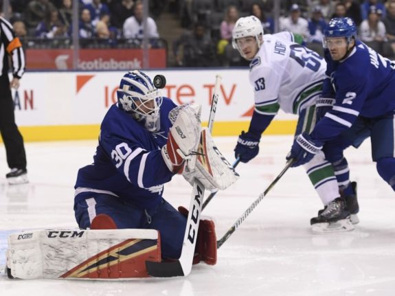 Toronto Maple Leafs goaltender Michael Hutchinson