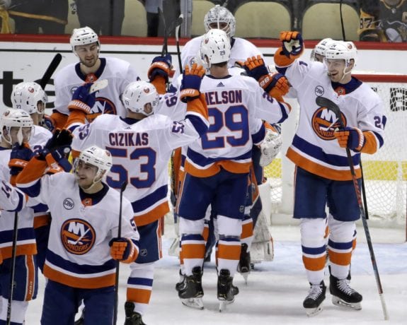 New York Islanders celebrate