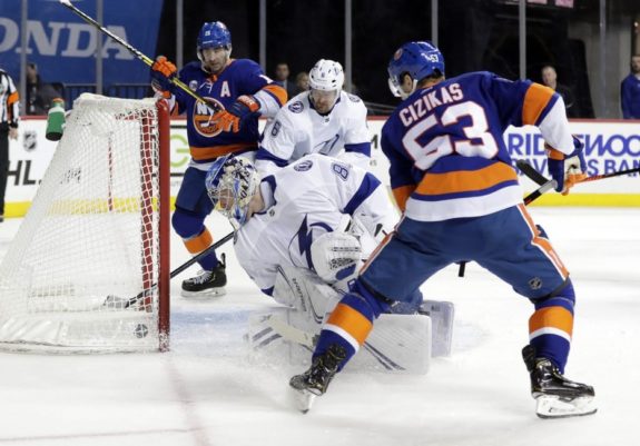 Tampa Bay Lightning Andrei Vasilevskiy New York Islanders Casey Cizikas