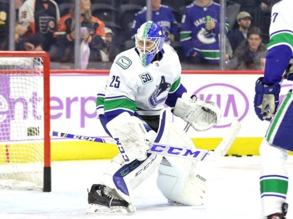 Potential Detroit Red Wings free agent target Jacob Markstrom.
