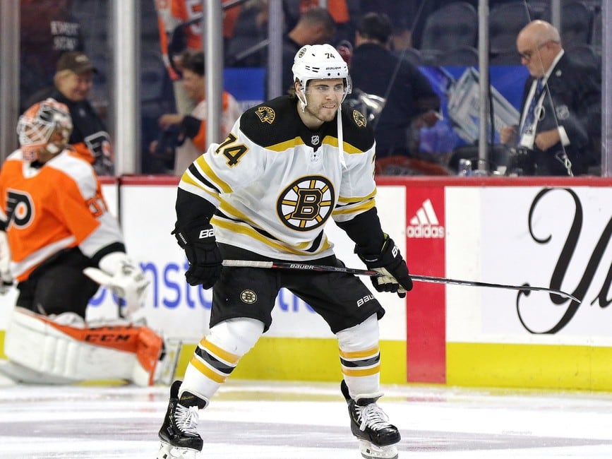 Bruins confirm Jake DeBrusk injuries, recall Chris Wagner