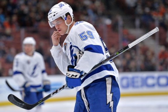 Lightning defenseman Jake Dotchin