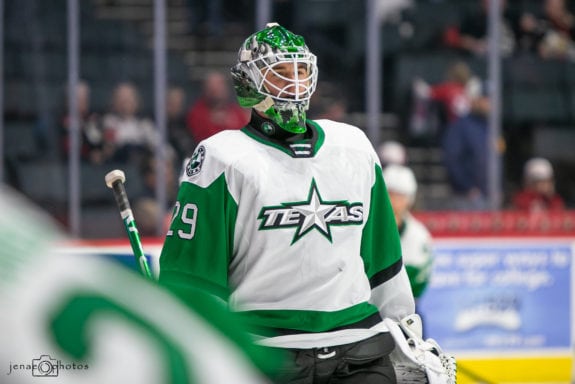 Jake Oettinger Texas Stars- calm, cool, & collected