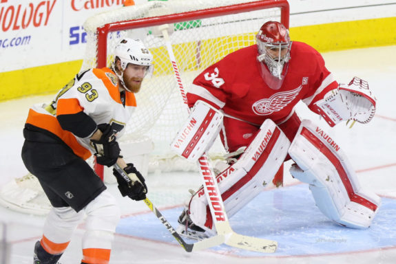 Goaltender Petr Mrazek of the Detroit Red Wings.