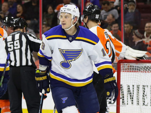 St. Louis Blues defenseman Jay Bouwmeester 