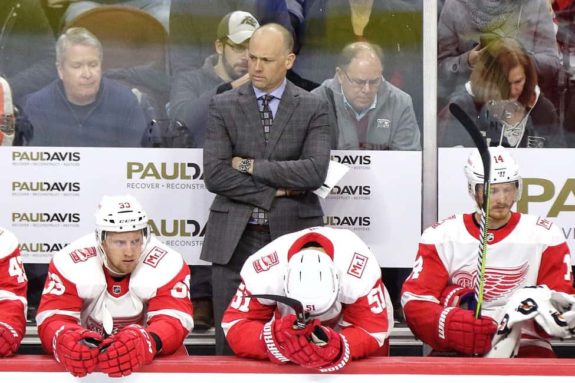 Jeff Blashill Detroit Red Wings bench