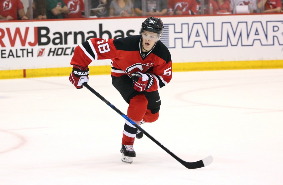 New Jersey Devils' Jesper Boqvist Still 