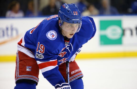 New York Rangers right wing Jesper Fast