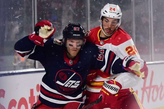 Winnipeg Jets Nikolaj Ehlers Calgary Flames Travis Hamonic