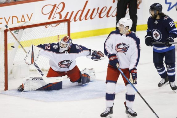 Columbus Blue Jackets Sergei Bobrovsky and Zach Werenski