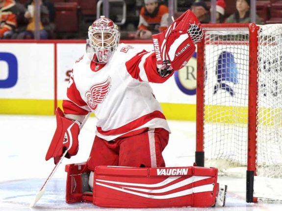 Goaltender Jimmy Howard of the Red Wings