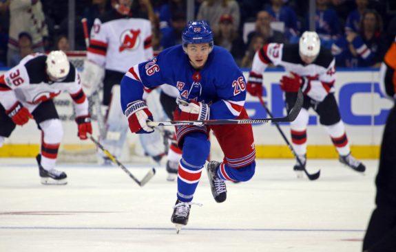 New York Rangers left wing Jimmy Vesey