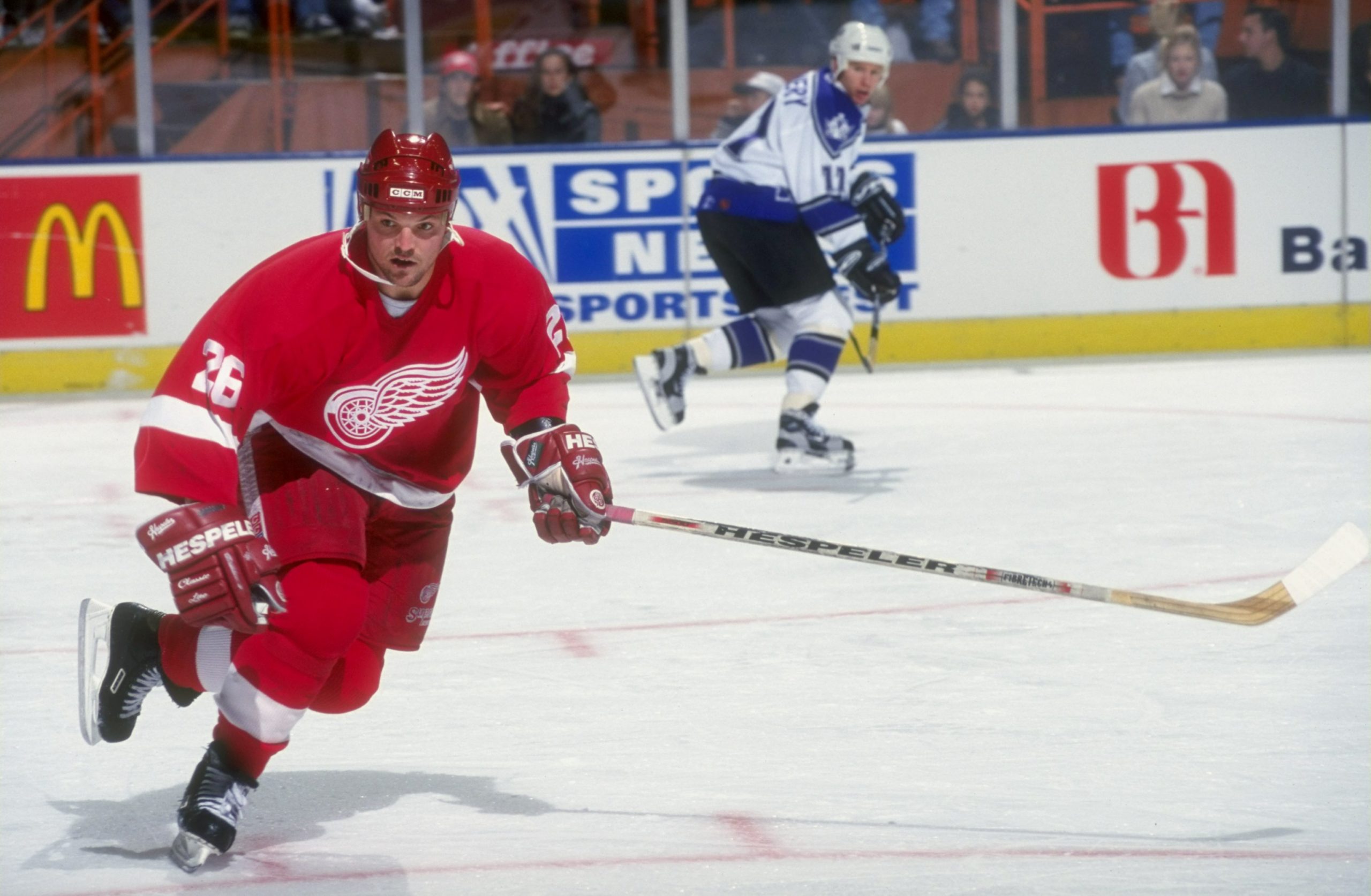 Joe Kocur, from Canada and Right Wing for the Vancouver Canucks