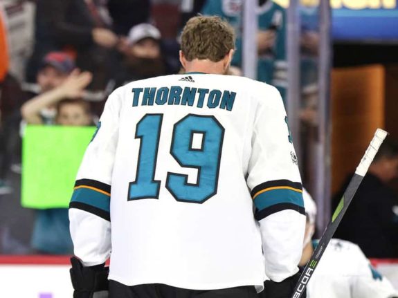 san jose sharks thornton jersey