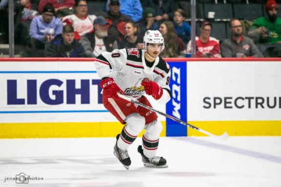 Detroit Red Wings forward Joe Veleno.