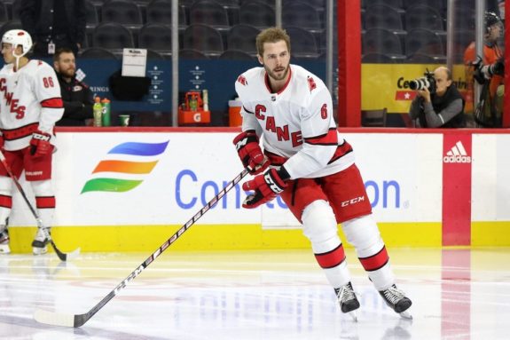 Svechnikov's hat trick enough to help Canes surge past Rangers for