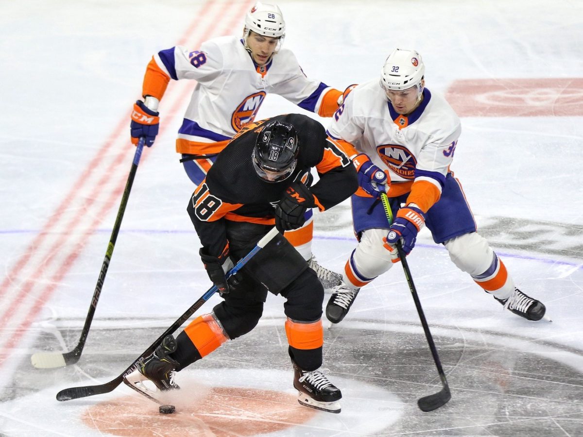 Ross Johnston Michael Del Colle Islanders Tyler Pitlick Flyers