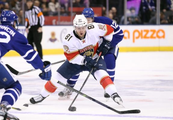 Jonathan Marchessault skates the second-longest shifts among NHL forwards, behind only Patrick Kane. (Tom Szczerbowski-USA TODAY Sports)